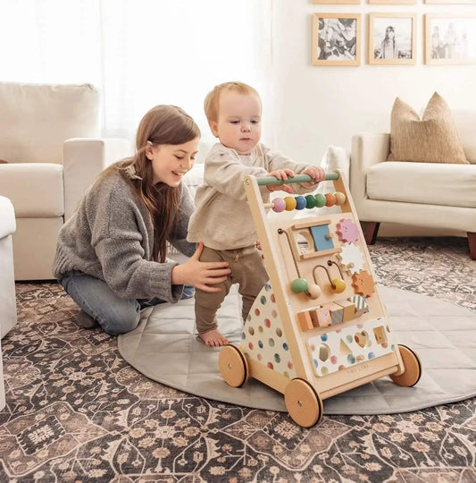  Natural Wooden Baby Walker Tiny Land Versatile Design -  ToylandEU™