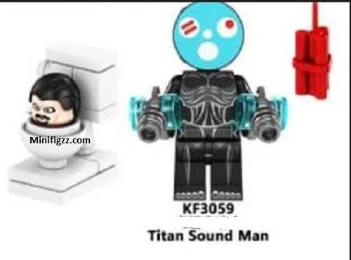Titan Sound Man Figure LEGO Compatible ABS Construction For Standard Brick Play - ToylandEU