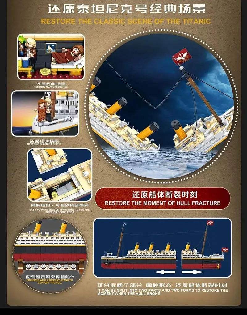  Titanic Building Blocks Set For Adults Lego Challenge -  ToylandEU™