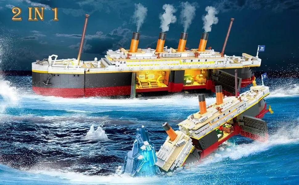  Titanic Building Set with LED 2 in 1 Mini Block Model -  ToylandEU™