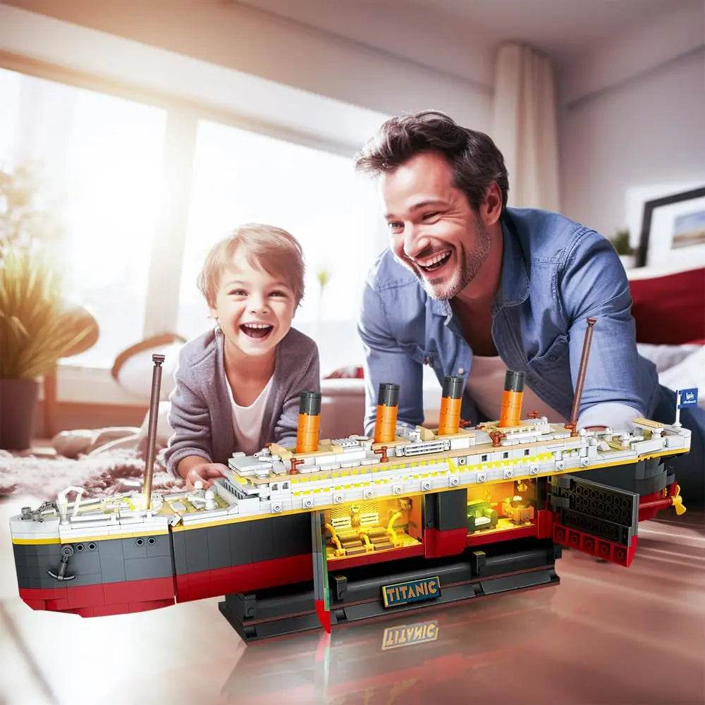 Titanic Building Set with LED-2 in 1 Mini Block Model - ToylandEU
