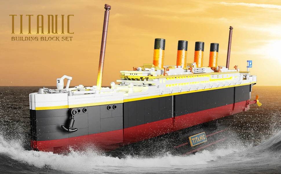 Titanic Building Set with LED-2 in 1 Mini Block Model - ToylandEU