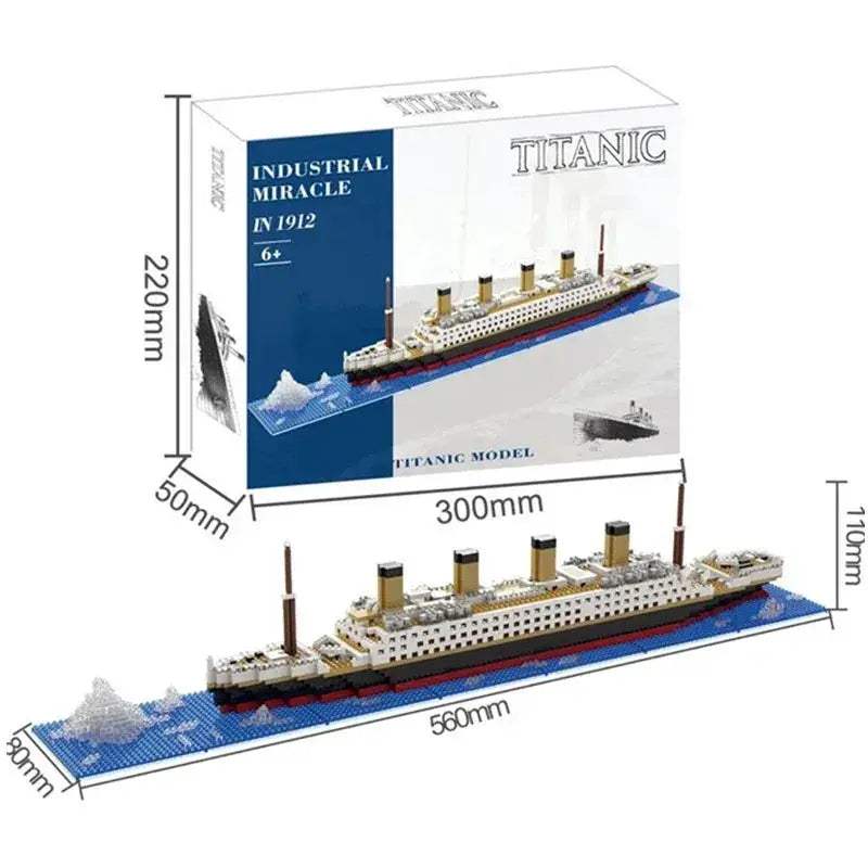 Titanic Inspired Iceberg Cruise Ship Building Blocks Set - ToylandEU