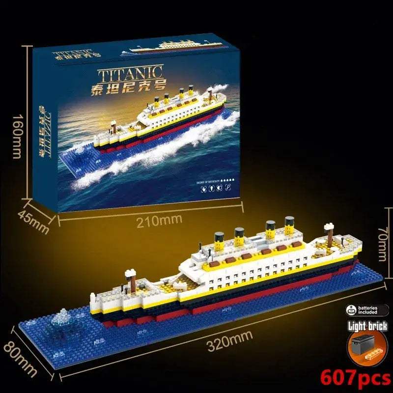 Titanic Inspired Iceberg Cruise Ship Building Blocks Set - ToylandEU