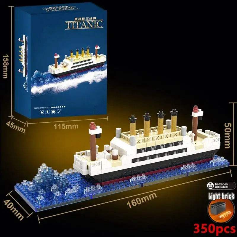 Titanic Inspired Iceberg Cruise Ship Building Blocks Set - ToylandEU