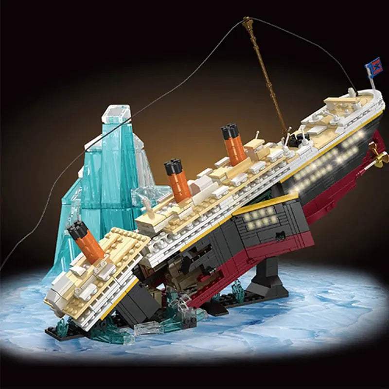 Titanic Sinking Cruise Ship Building Blocks Model 2288 Pieces - ToylandEU