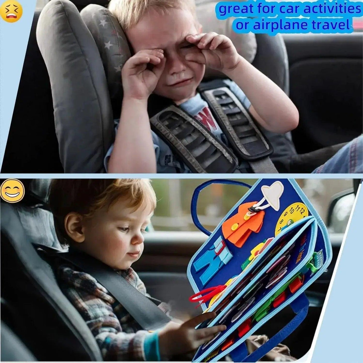  Toddler Busy Board Montessori Portable Travel Toy -  ToylandEU™
