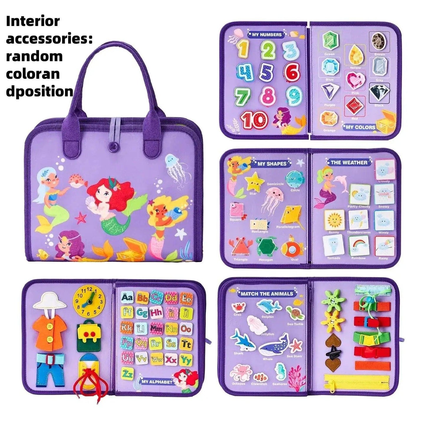  Toddler Busy Board Montessori Portable Travel Toy -  ToylandEU™