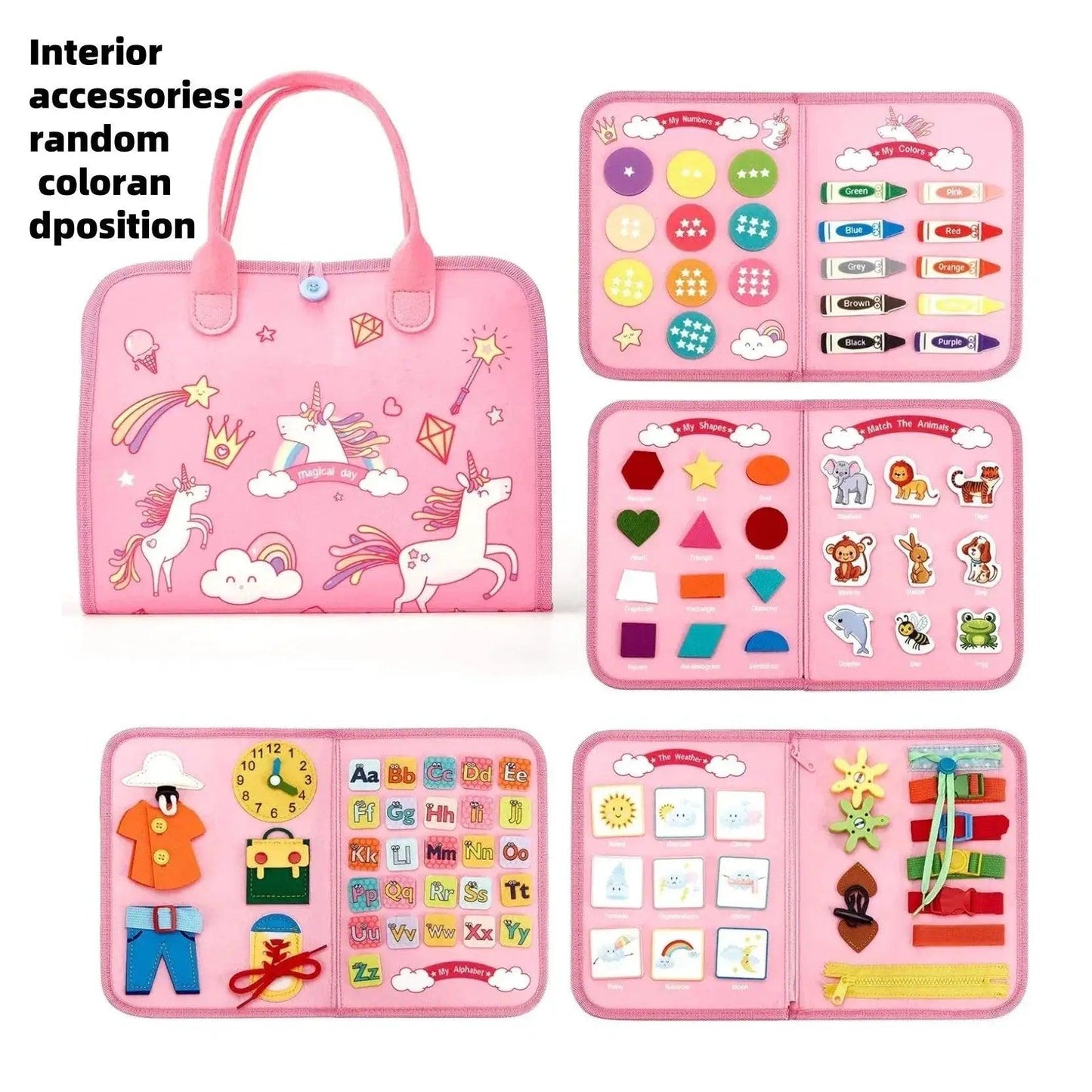  Toddler Busy Board Montessori Portable Travel Toy -  ToylandEU™