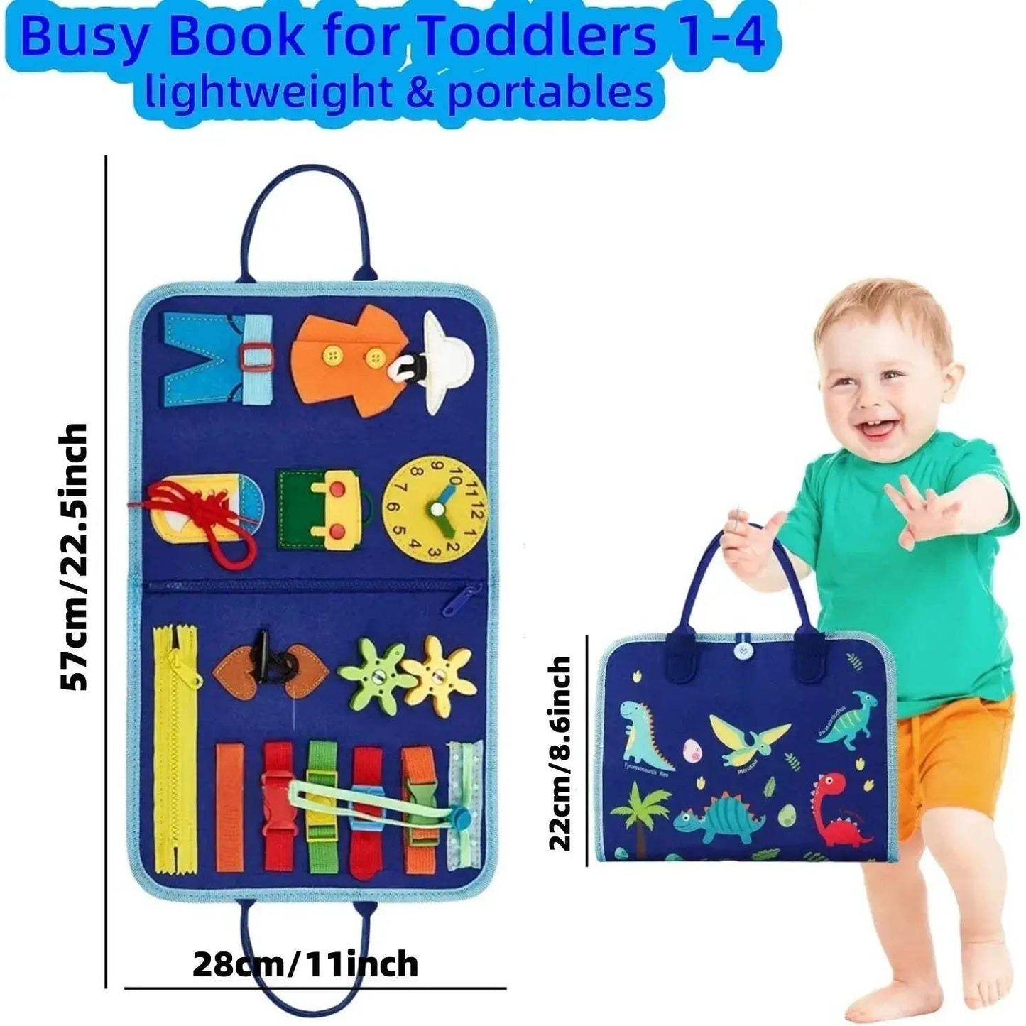 Toddler Busy Board Montessori Toys for Travel Learning - ToylandEU