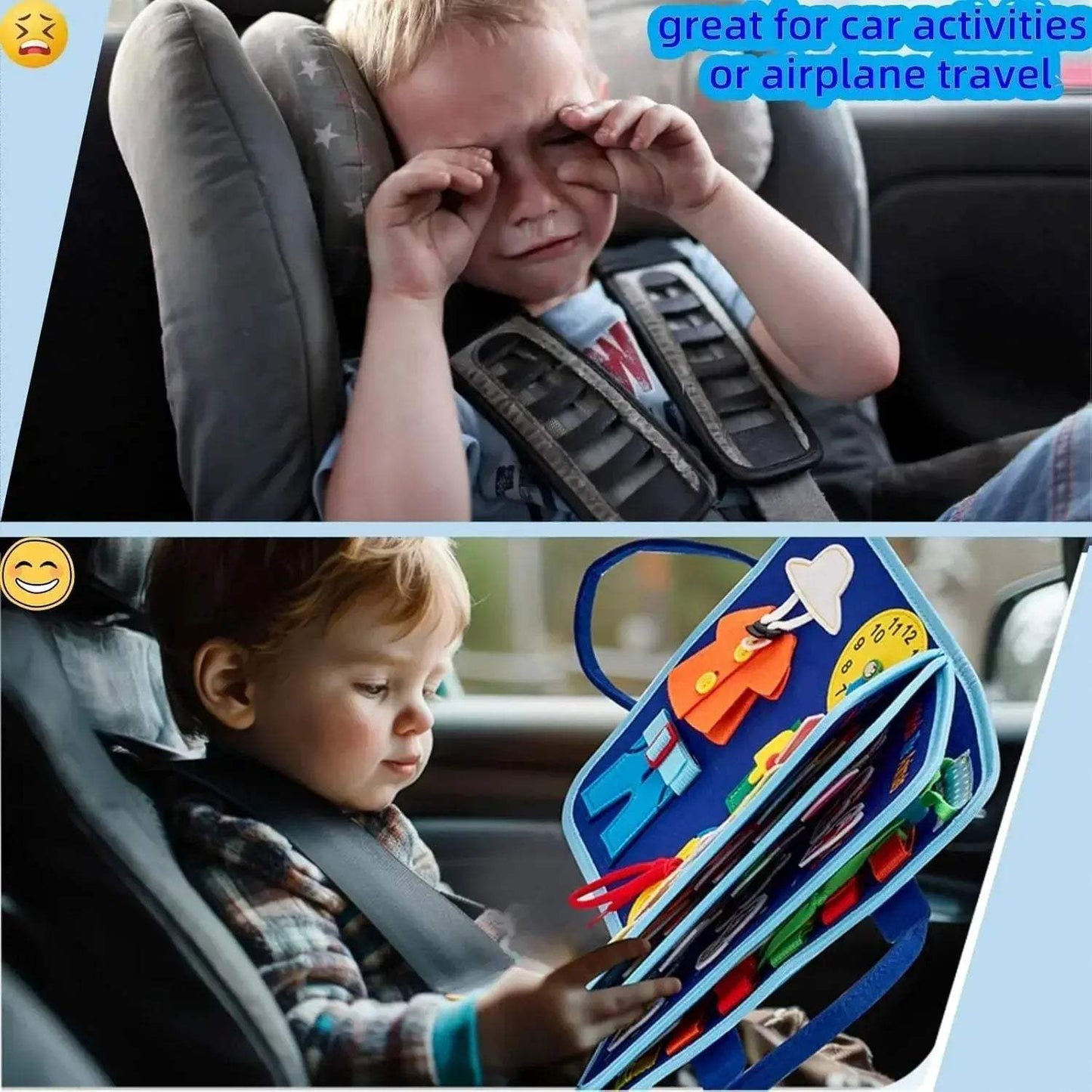Toddler Busy Board Montessori Toys for Travel Learning - ToylandEU