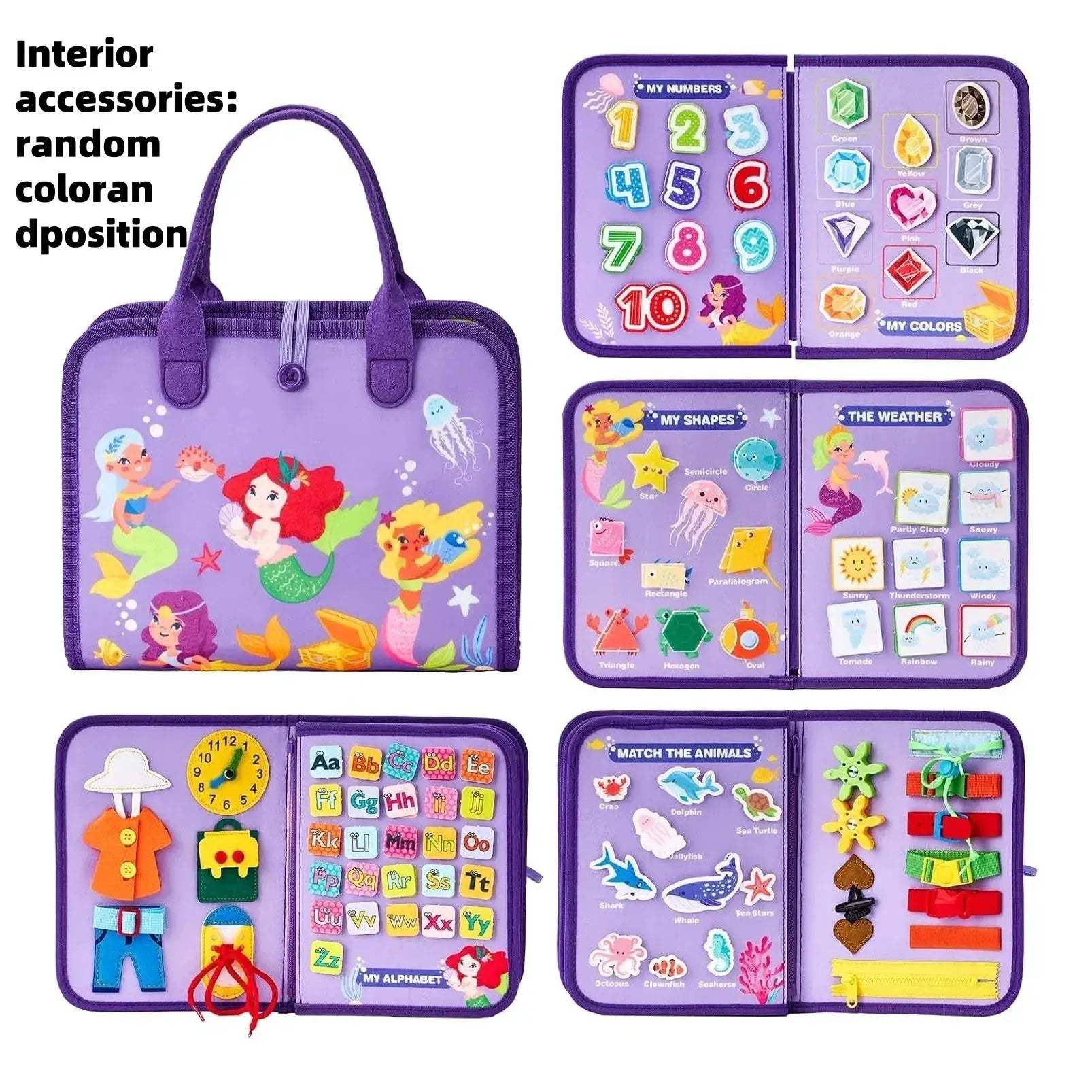 Toddler Busy Board Montessori Toys for Travel Learning - ToylandEU