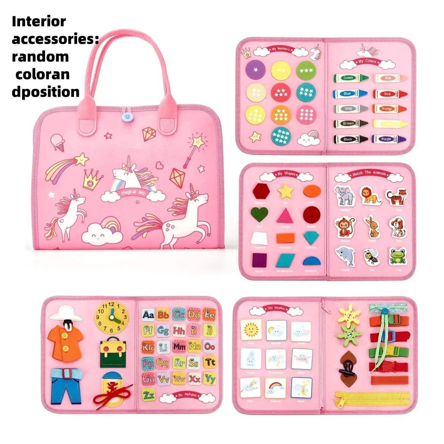 Toddler Busy Board Montessori Toys for Travel Learning - ToylandEU