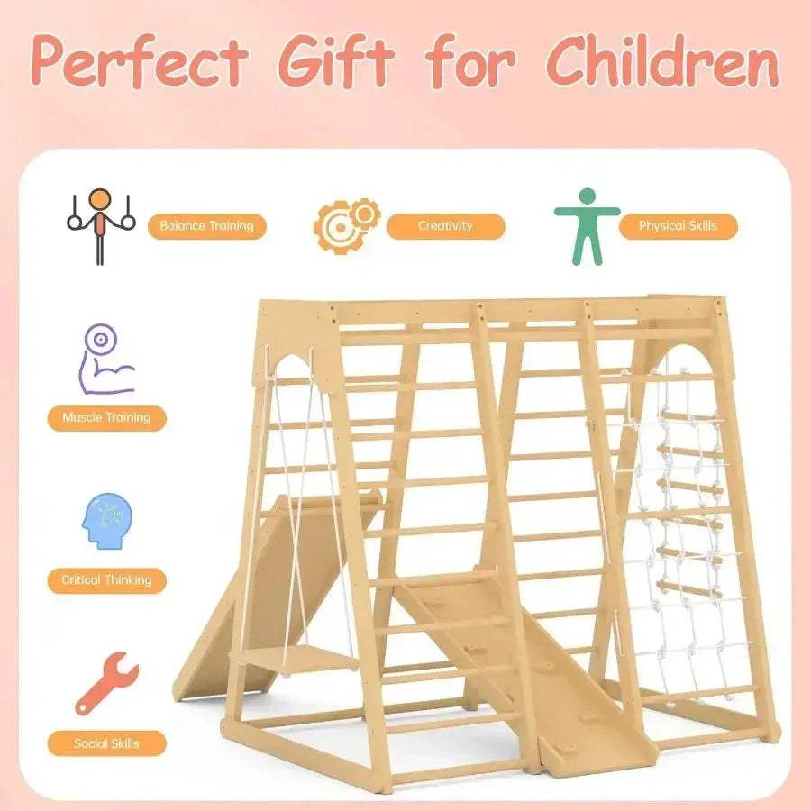 Toddler Jungle Gym Indoor Playground Set For Active Skill Building - ToylandEU