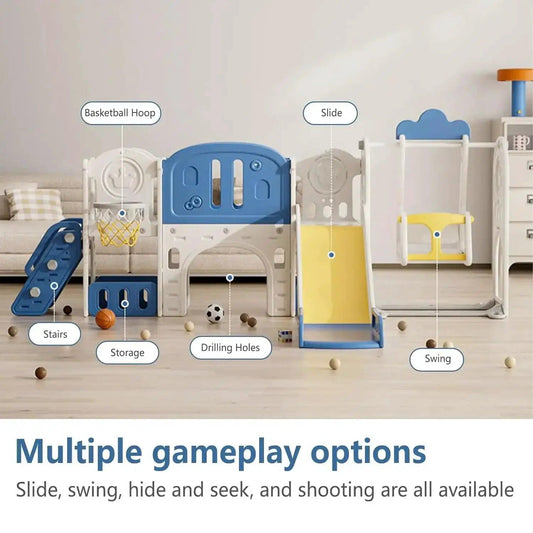  Toddler Outdoor Playset 11 In 1 With Slide And Swing -  ToylandEU™