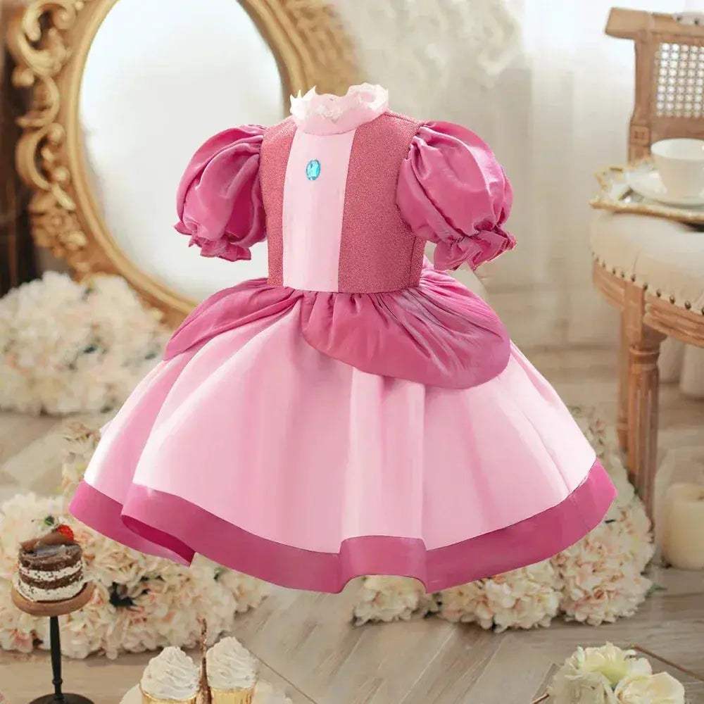 Toddler Princess Dress Cosplay Party Gown With Bow - ToylandEU