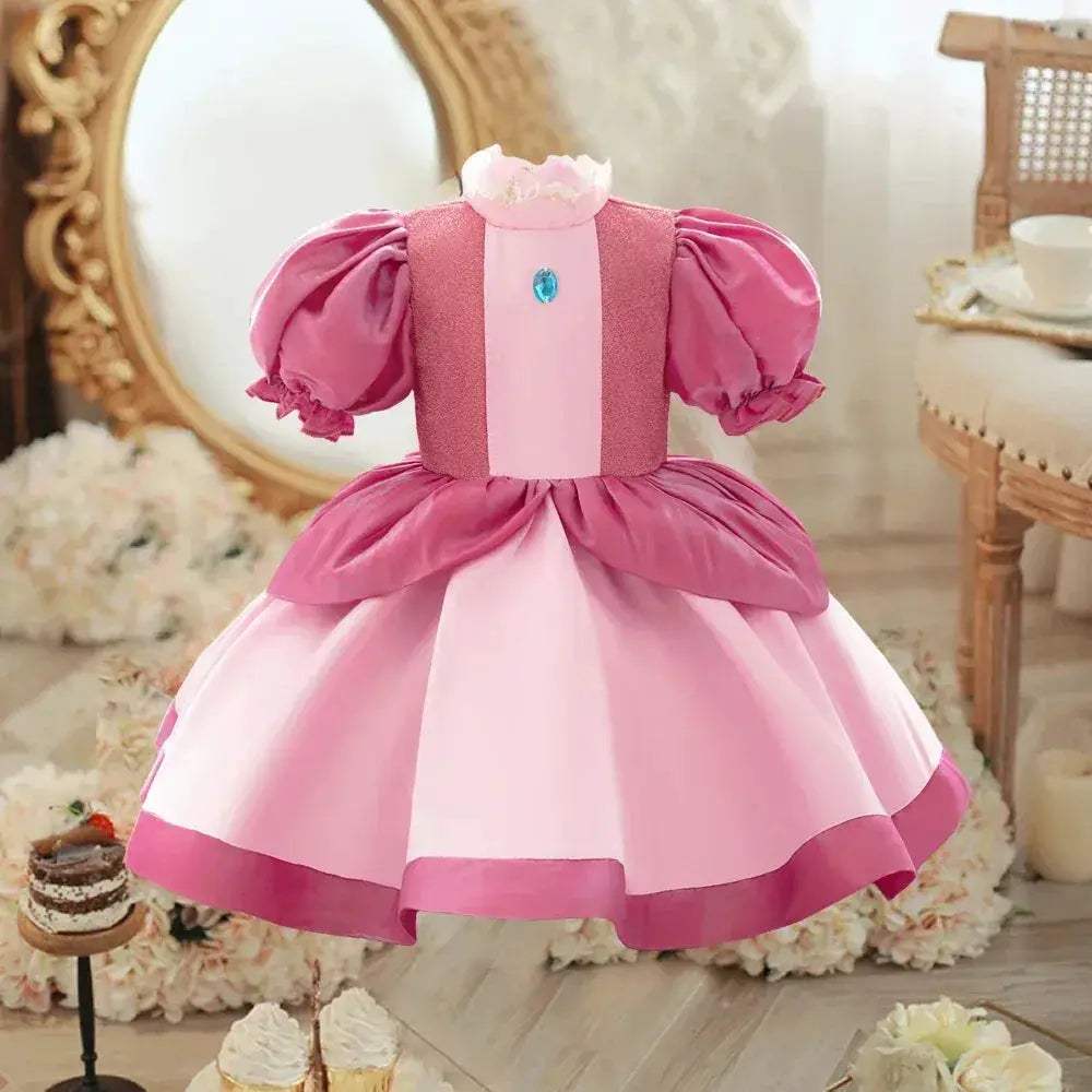 Toddler Princess Dress Cosplay Party Gown With Bow - ToylandEU