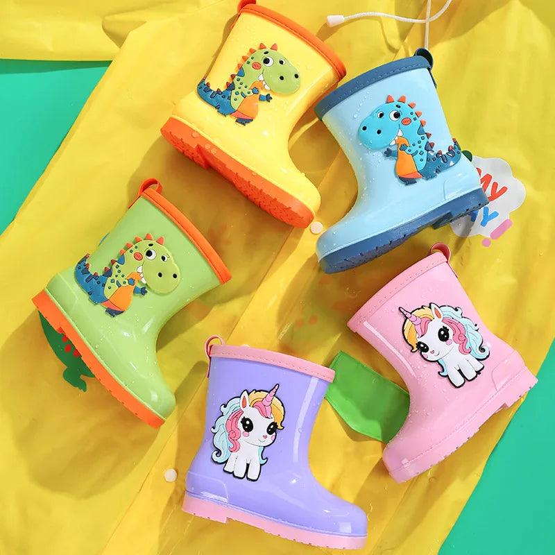 Toddler Rain Boots | Cartoon Dinosaur | Toylandeu