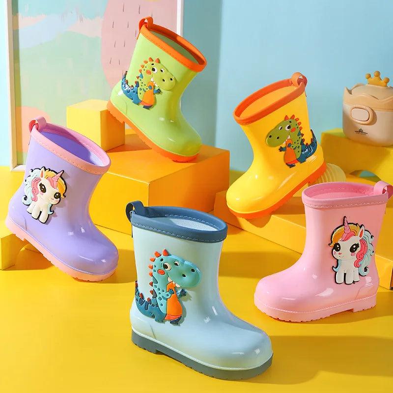 Toddler Rain Boots | Cartoon Dinosaur | Toylandeu
