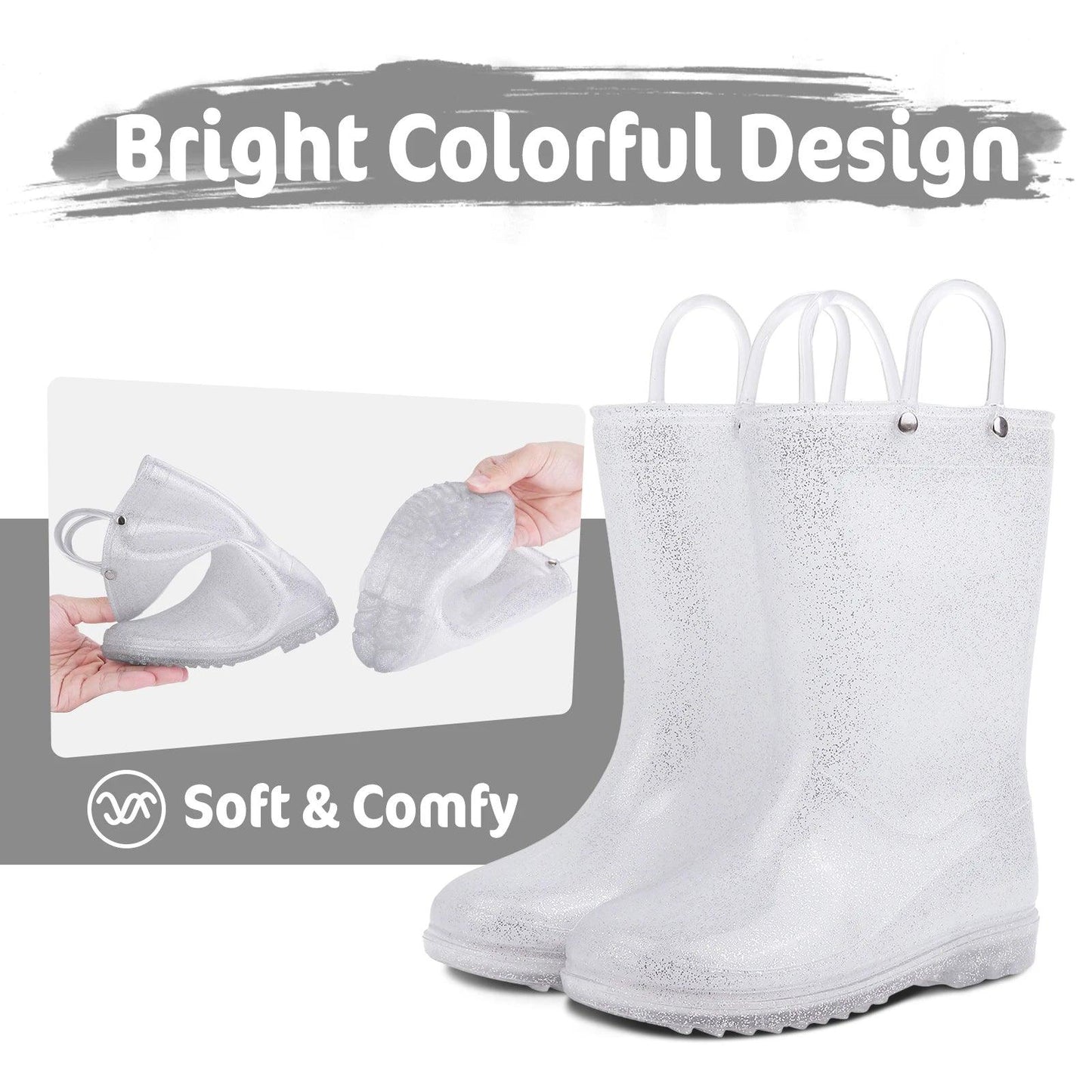 Toddler Rain Boots | Waterproof Unicorn Dinosaur | Toylandeu™