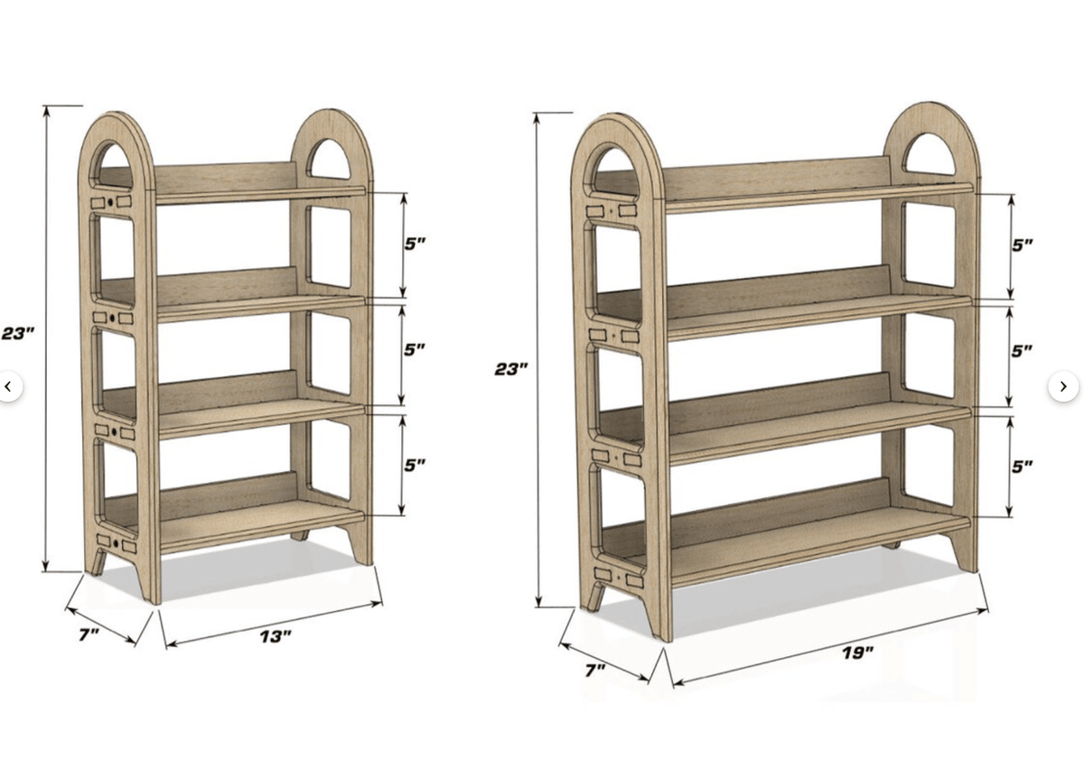 Toddler Shoe Tower | Baltic Birch Plywood | Toylandeu™
