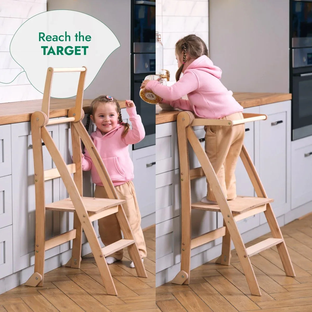 Toddler Tower: Step stool for Kids - Graphite - ToylandEU