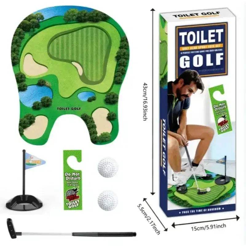 Toilet Golf Balls Set Fun Bathroom Golf Gift For Dad - ToylandEU