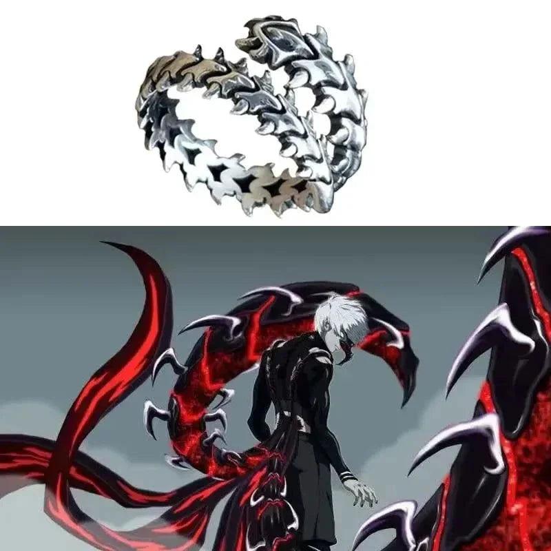  Tokyo Ghoul Kaneki Ken Ring Adjustable Cosplay Ring 
