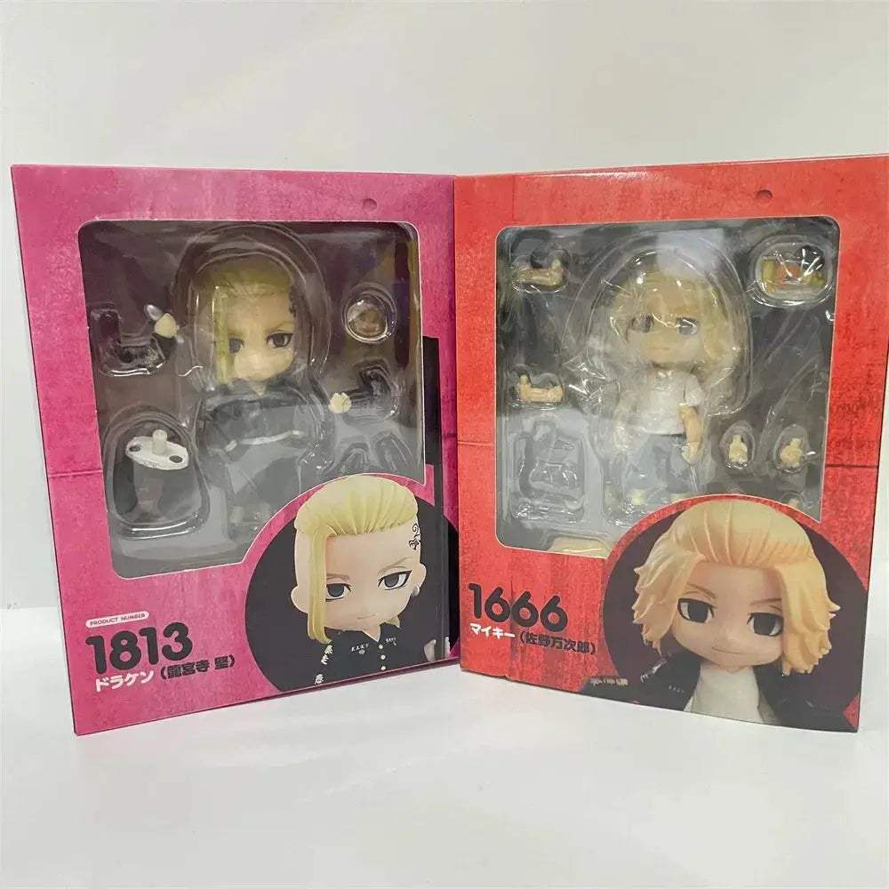 Tokyo Revengers Chibi Mikey And Draken Figures Collectible - ToylandEU