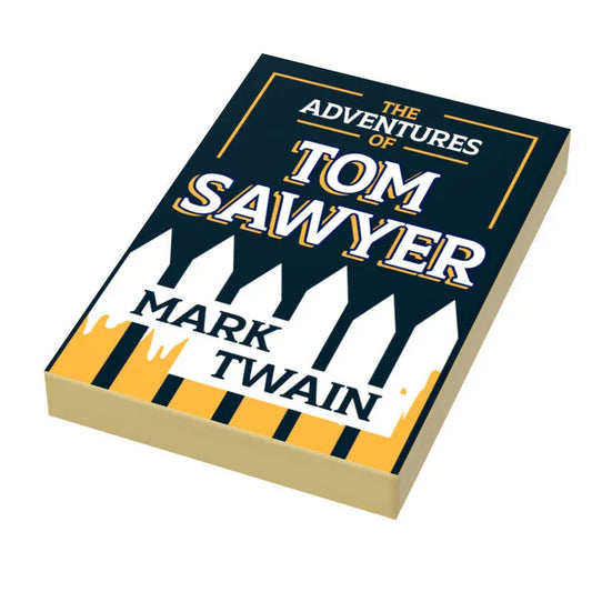 Tom Sawyer Book Tile (2x3) made using LEGO part. - ToylandEU