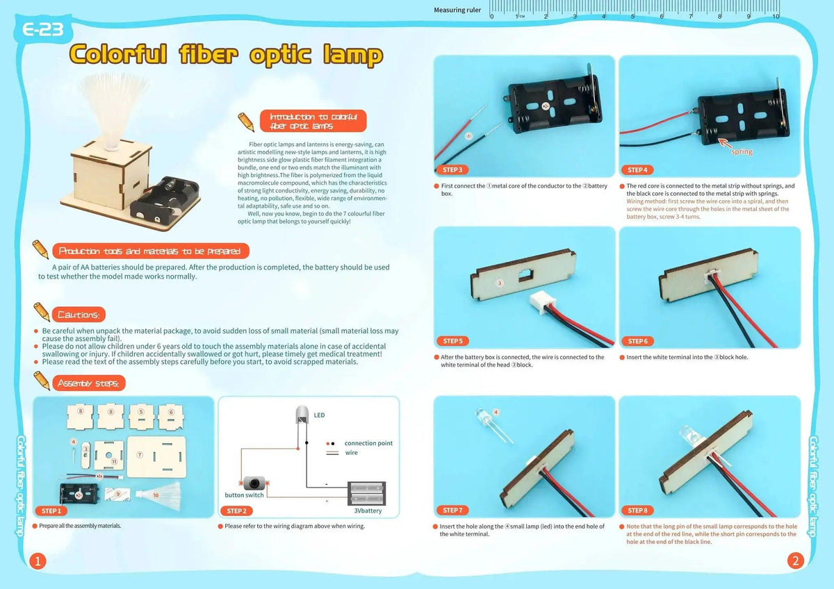  DIY Fiber Optic Light STEM Toys Science Experimental Tool Kit Teaching Aids for Kids Learning Education -  ToylandEU™