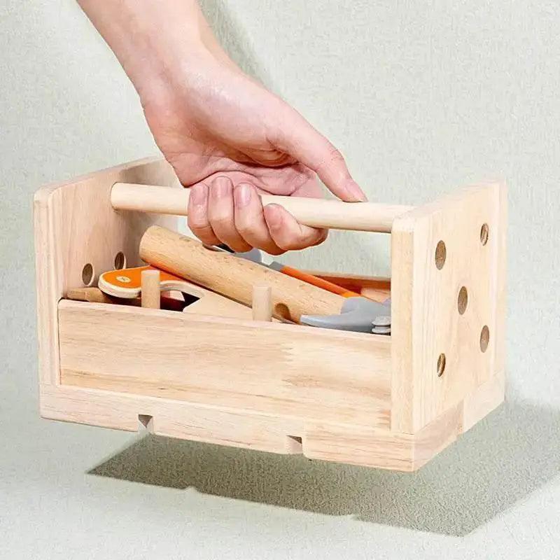  Montessori Inspired Wooden Toddler Tool Set 16 Piece For Creative Play And Imaginative Building -  ToylandEU™