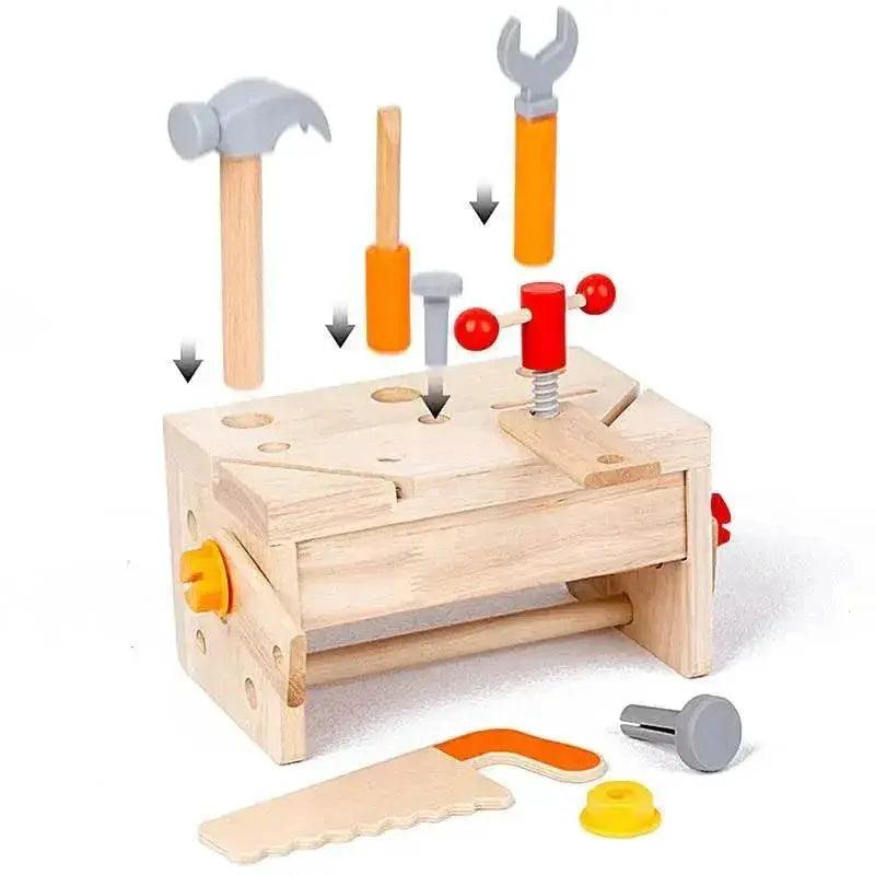  Montessori Inspired Wooden Toddler Tool Set 16 Piece For Creative Play And Imaginative Building -  ToylandEU™
