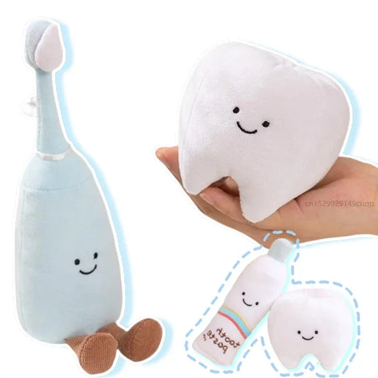 Toothbrush Plush Toy For Kids Cute Teeth Decor Gift - ToylandEU