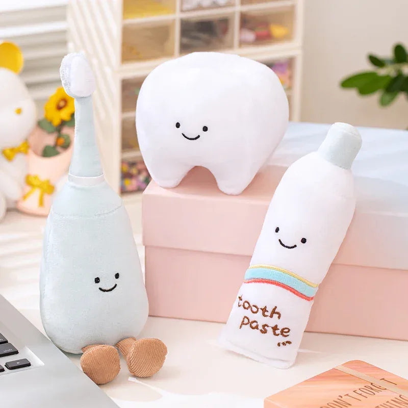 Toothbrush Plush Toy For Kids Cute Teeth Decor Gift - ToylandEU