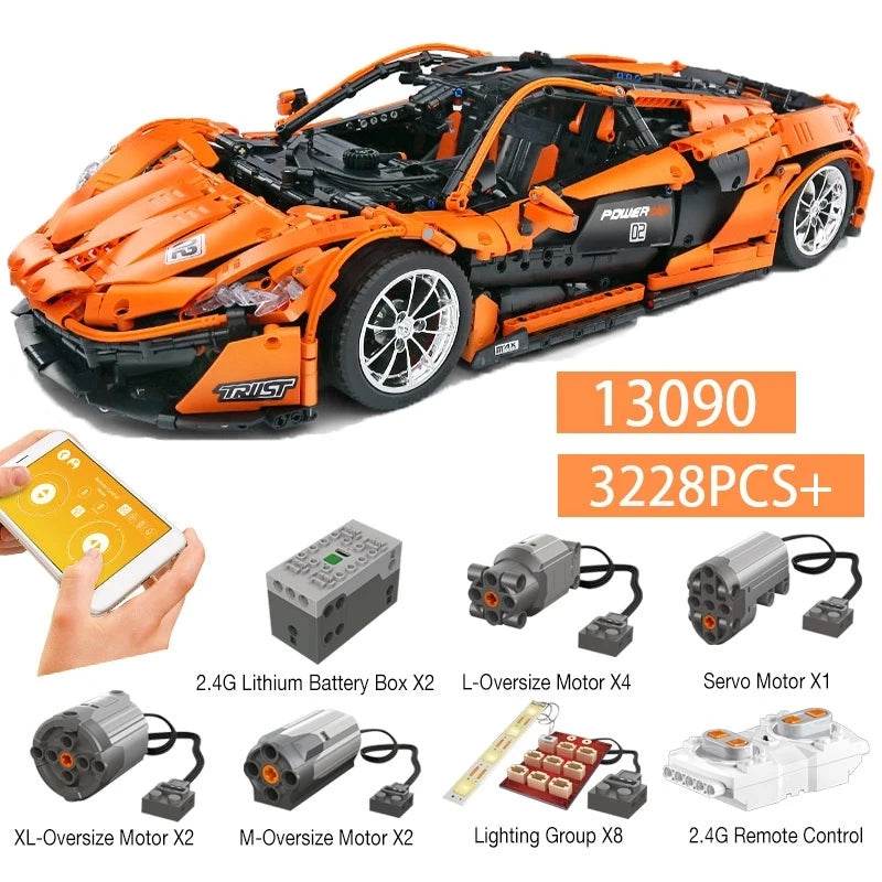Top Building Blocks Remote Control P1 Hyper Car For Kids - ToylandEU