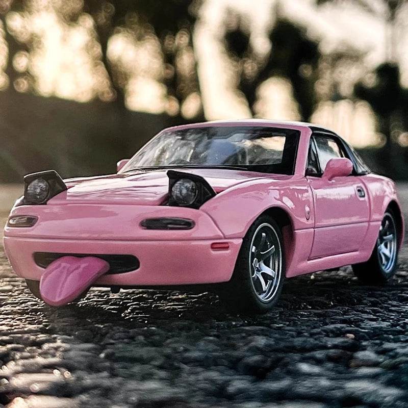 Top Diecast Mazda MX5 Car 1To32 Sound Light For Collectors - ToylandEU