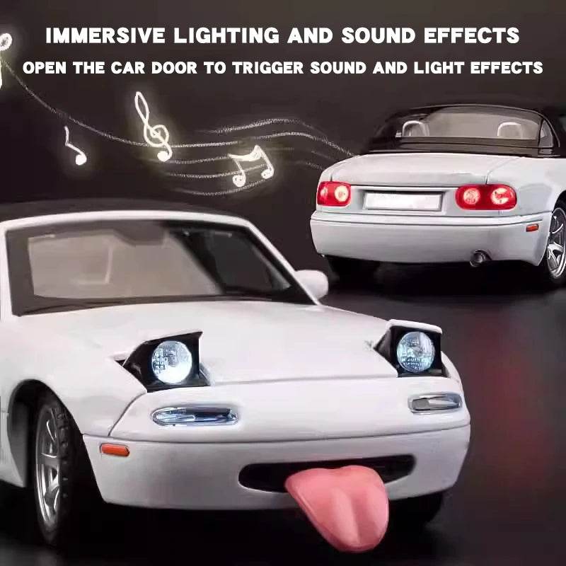 Top Diecast Mazda MX5 Car 1To32 Sound Light For Collectors - ToylandEU