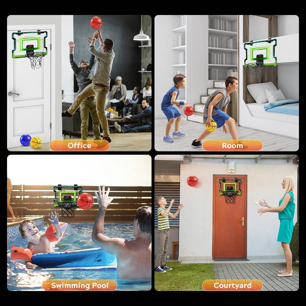 Top Mini Basketball Hoop With Electronic Scoreboard Kids - ToylandEU