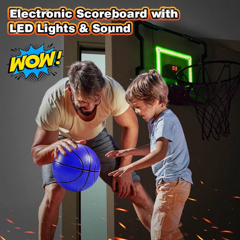 Top Mini Basketball Hoop With Electronic Scoreboard Kids - ToylandEU