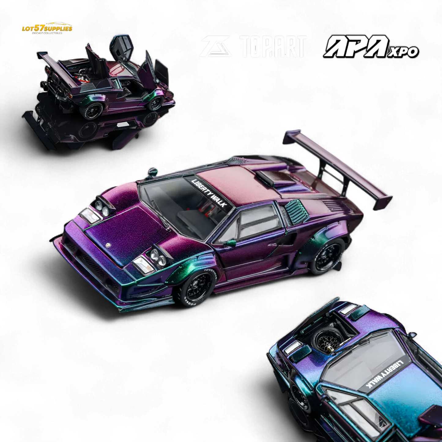 Topart Lamborghini Countach Liberty Walk Chameleon 1:64 - ToylandEU