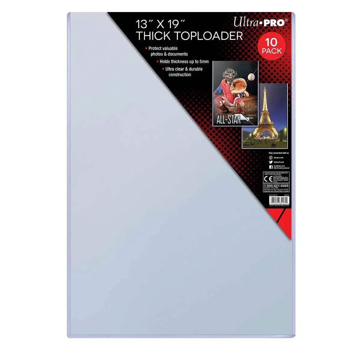  Toploader 13x19 Thick 5mm Pack of 10 Ultra Pro Archival -  ToylandEU™