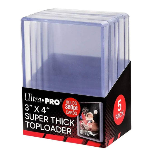  Toploader 3x4 360pt Card Protector Rigid Plastic Pack of 5 -  ToylandEU™