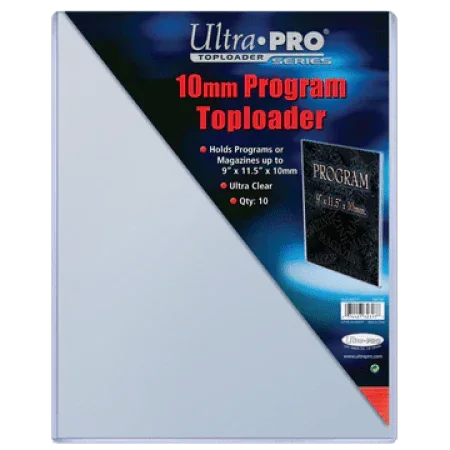 Toploader Program 10mm Thick Pack Of 10 Ultra Pro Clear - ToylandEU