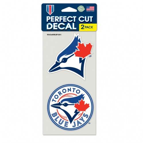Toronto Blue Jays 4x4 Die Cut Decal Set Of 2 Outdoor Vinyl - ToylandEU