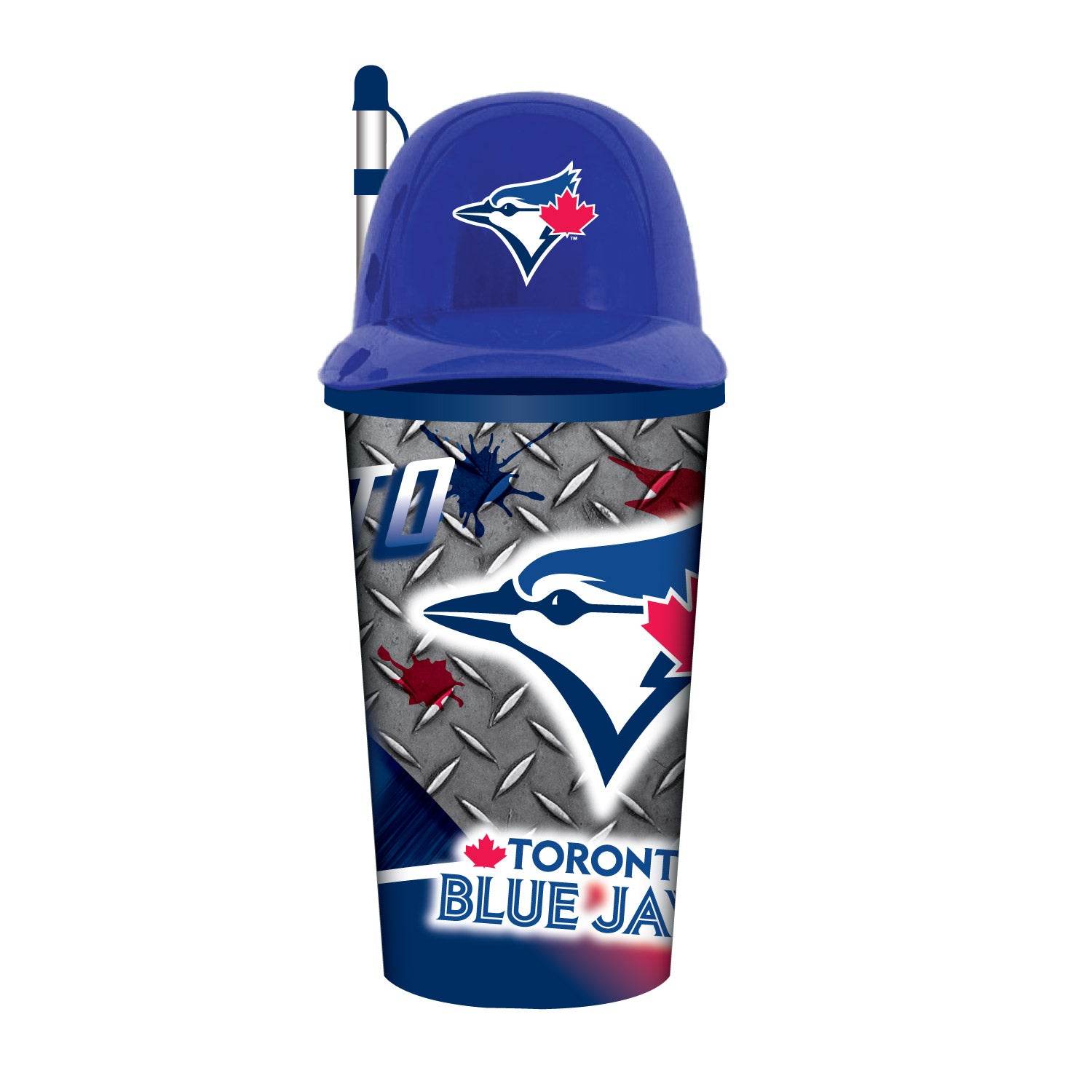 Toronto Blue Jays Helmet Cup 32oz Plastic With Straw - ToylandEU
