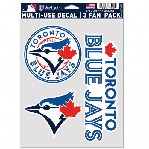 Toronto Blue Jays Multi Use Decal Pack Three in One Fan - ToylandEU