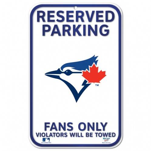 Toronto Blue Jays Sign 11x17 Plastic Reserved Parking - ToylandEU