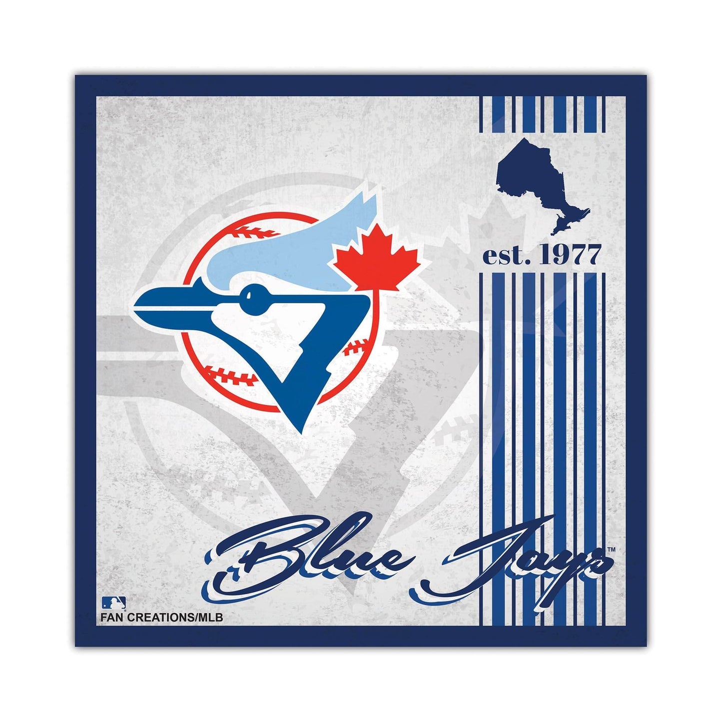 Toronto Blue Jays Wood Sign 10x10 Album Design Custom - ToylandEU