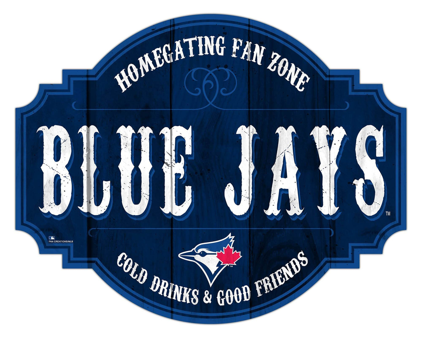 Toronto Blue Jays Wood Sign 12 Inch Homegating Tavern - ToylandEU